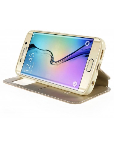Etui Galaxy S6 Edge Cuir ROAR