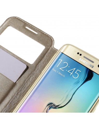 Etui Galaxy S6 Edge Cuir ROAR