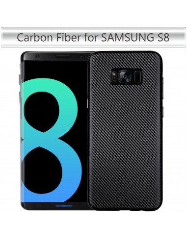 Coque Galaxy S8 rigide style carbon fibre