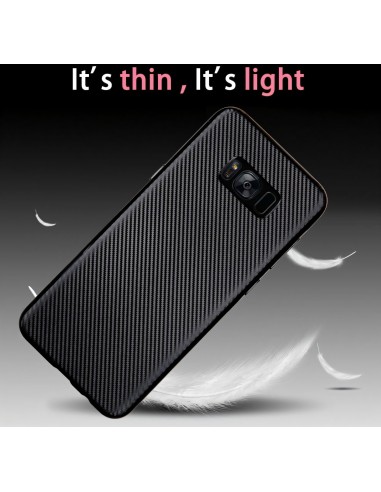 Coque Galaxy S8 rigide style carbon fibre