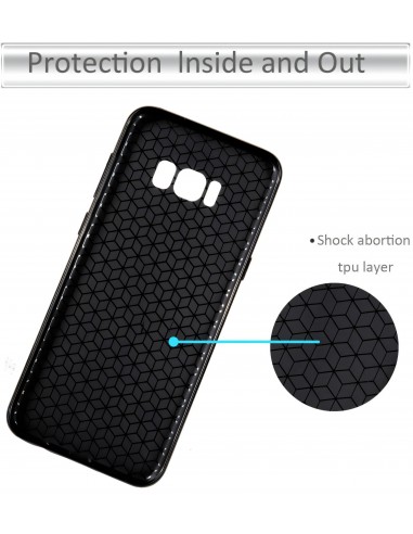 Coque Galaxy S8 rigide style carbon fibre
