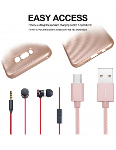 Coque Galaxy S8 rigide style carbon fibre