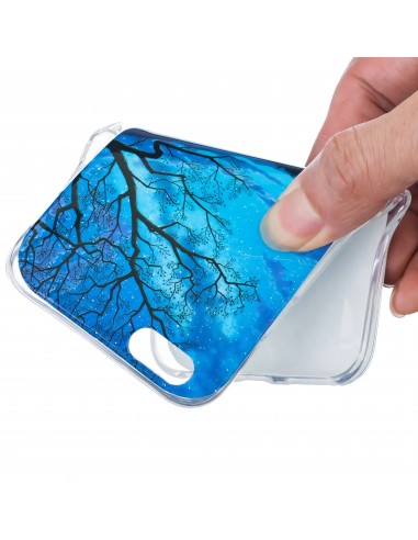 Coque iPhone 6s et iPhone 6 silicone scène de nuit