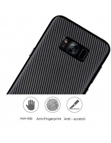 Coque Galaxy S8 rigide style carbon fibre