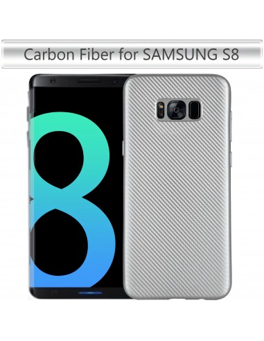Coque Galaxy S8 rigide style carbon fibre