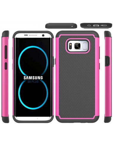 Coque Galaxy S8 Plus silicone football grain