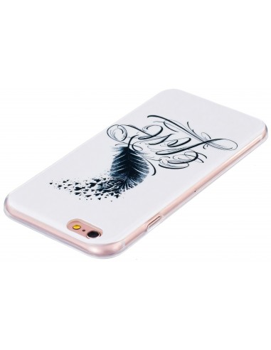 Coque iPhone 6s et iPhone 6 silicone plume