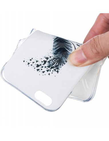Coque iPhone 6s et iPhone 6 silicone plume