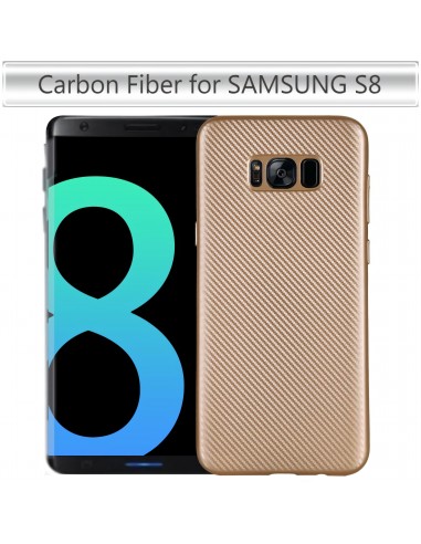 Coque Galaxy S8 rigide style carbon fibre