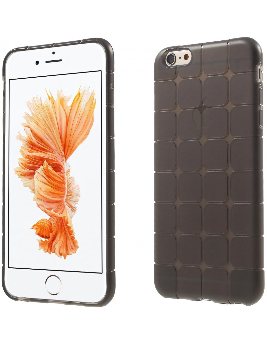 Coque iPhone 6 silicone carr iPhone 6s Gris
