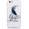 Coque iPhone 6s et iPhone 6 silicone plume