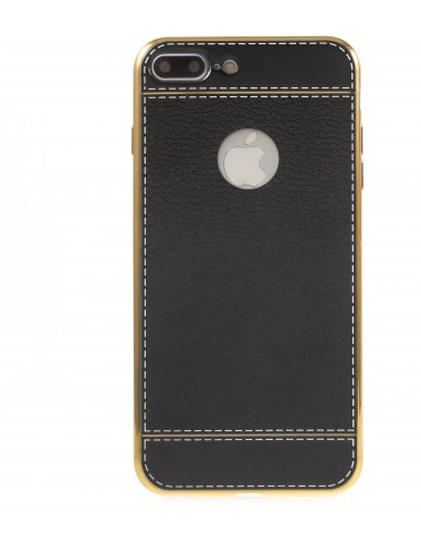 Coque iPhone 7 Plus style cuir plaqué