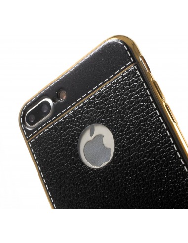Coque iPhone 7 Plus style cuir plaqué