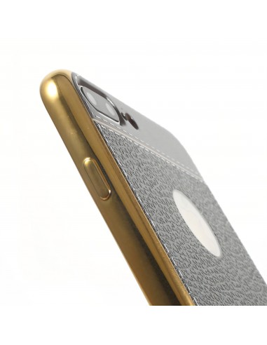 Coque iPhone 7 Plus style cuir plaqué