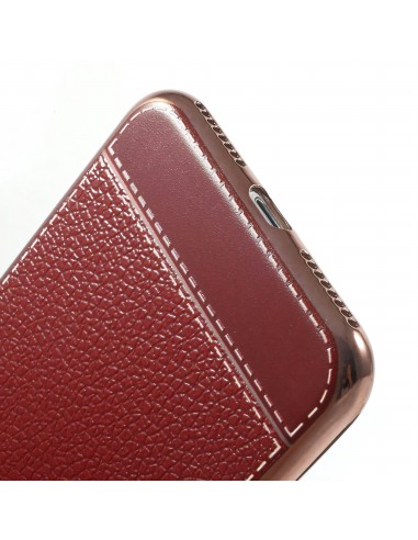 Coque iPhone 7 Plus style cuir plaqué