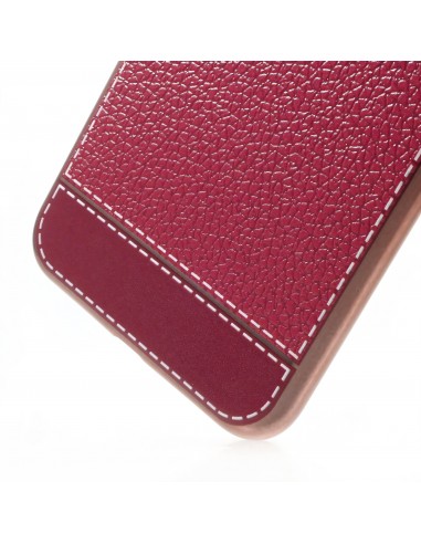 Coque iPhone 7 Plus style cuir plaqué