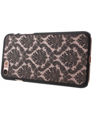Coque iPhone 8 et iPhone 7 rigide fleurs damas