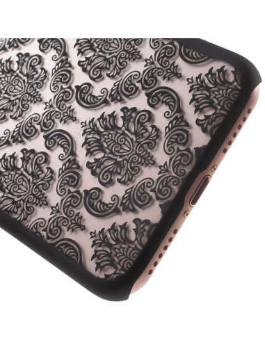 Coque iPhone 8 et iPhone 7 rigide fleurs damas