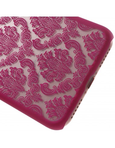 Coque iPhone 8 et iPhone 7 rigide fleurs damas