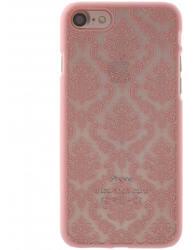 Coque iPhone 8 et iPhone 7 rigide fleurs damas
