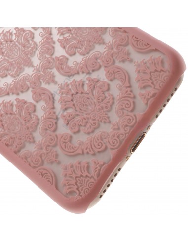 Coque iPhone 8 et iPhone 7 rigide fleurs damas