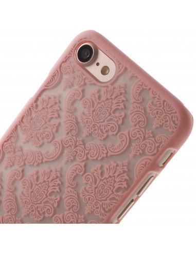 Coque iPhone 8 et iPhone 7 rigide fleurs damas