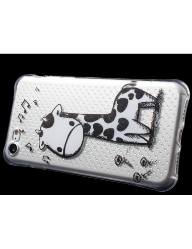 Coque iPhone 8 et iPhone 7 silicone - fantaisie girafe