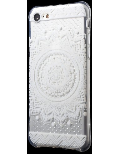 Coque iPhone 8 et iPhone 7 silicone - fantaisie mandala