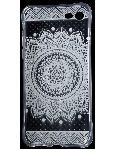 Coque iPhone 8 et iPhone 7 silicone - fantaisie mandala