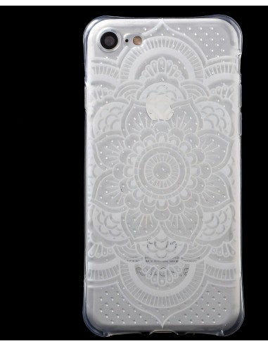 Coque iPhone 8 et iPhone 7 silicone - fantaisie floral
