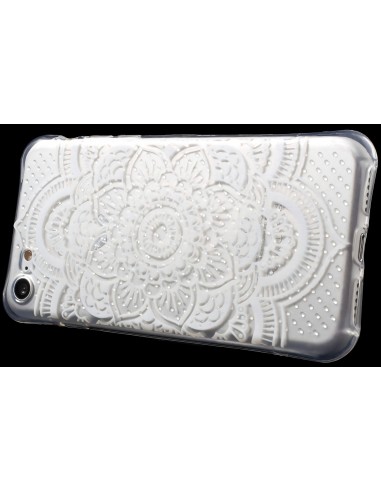 Coque iPhone 8 et iPhone 7 silicone - fantaisie floral