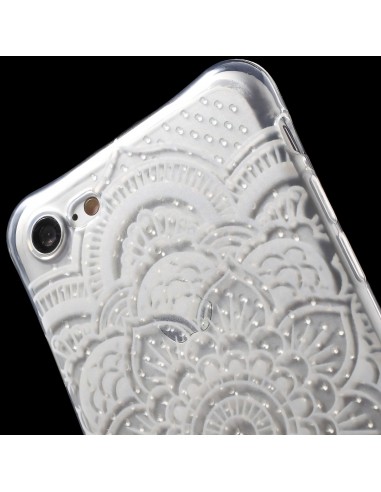 Coque iPhone 8 et iPhone 7 silicone - fantaisie floral