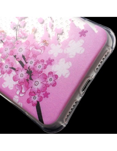 Coque iPhone 8 et iPhone 7 silicone - fantaisie explosion de fleurs
