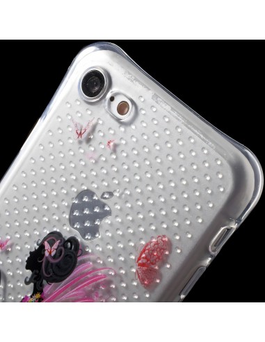 Coque iPhone 8 et iPhone 7 silicone - fantaisie butterfly