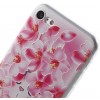 Coque iPhone 8 et iPhone 7 silicone souple peach flowers