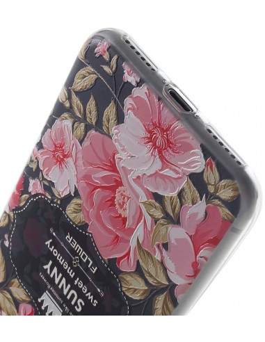 Coque iPhone 8 et iPhone 7 silicone souple pretty flowers