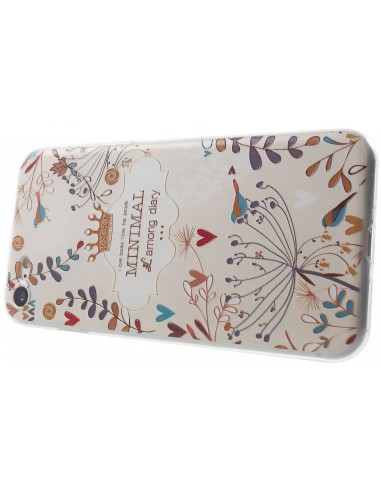 Coque iPhone 8 et iPhone 7 silicone souple flowers & birds