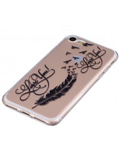 Coque iPhone 8 et iPhone 7 silicone love you