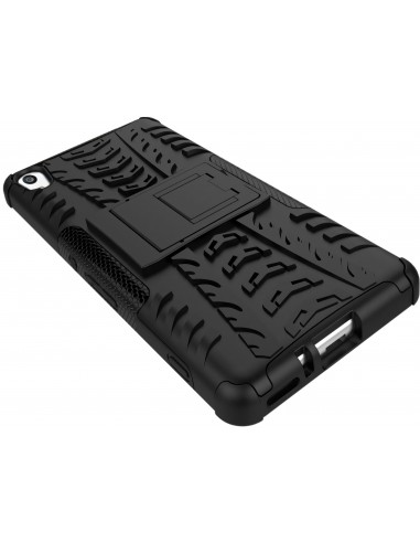 Coque sony Xperia XA silicone hybrid avec support