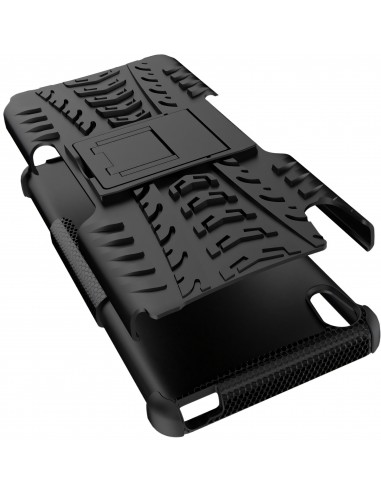 Coque sony Xperia XA silicone hybrid avec support