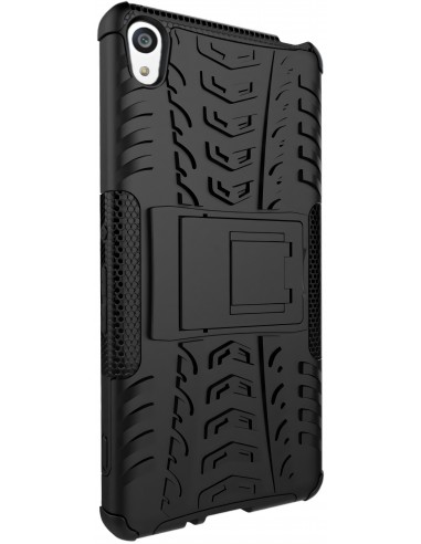 Coque sony Xperia XA silicone hybrid avec support