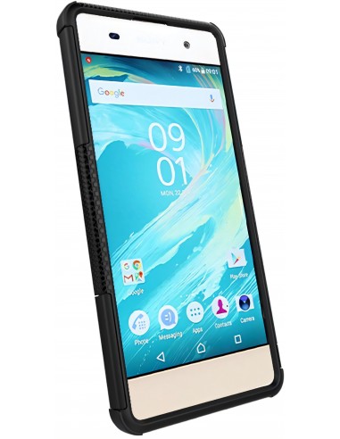 Coque sony Xperia XA silicone hybrid avec support