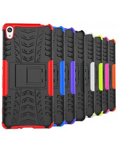 Coque sony Xperia XA silicone hybrid avec support