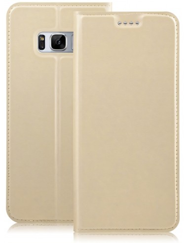 Etui Galaxy S8 Plus simili-cuir silicone