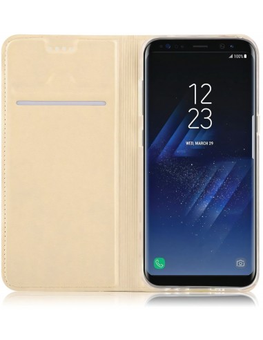 Etui Galaxy S8 Plus simili-cuir silicone