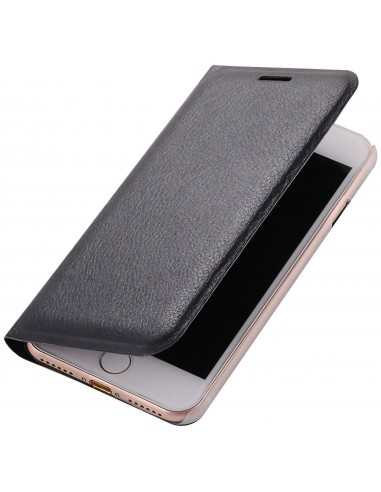 Etui iPhone 8 et iPhone 7 style cuir retro avec insert carte 