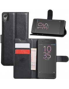 Etui sony Xperia XA simili-cuir Noir