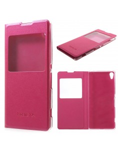 Etui sony Xperia XA simili-cuir avec fenetre