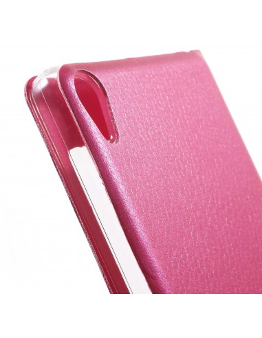 Etui sony Xperia XA simili-cuir avec fenetre
