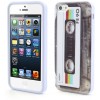 Coque en silicone iPhone SE 5s 5 Retro Cassette